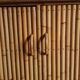 Rattan, wicker and bamboo vintage - bar furniture - feet compass buffet