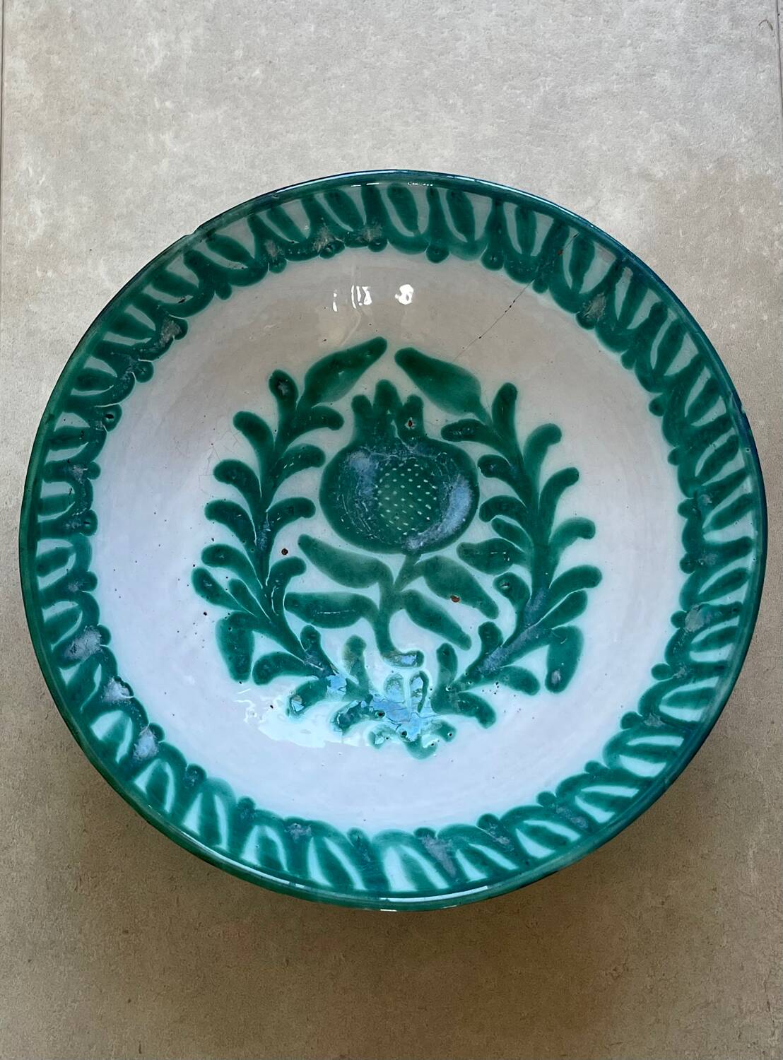 Lebrillo salad bowl from Fajalauza.