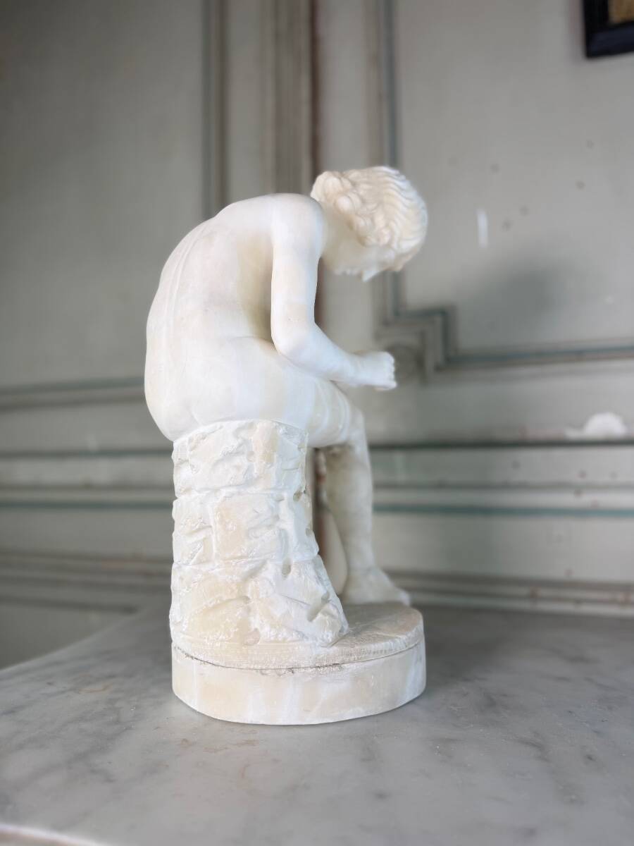 The Spinario, alabaster after the Antique, around 1880.