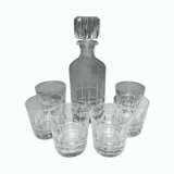 Cut crystal whiskey service