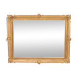 Horizontal mirror in gold frame, France.