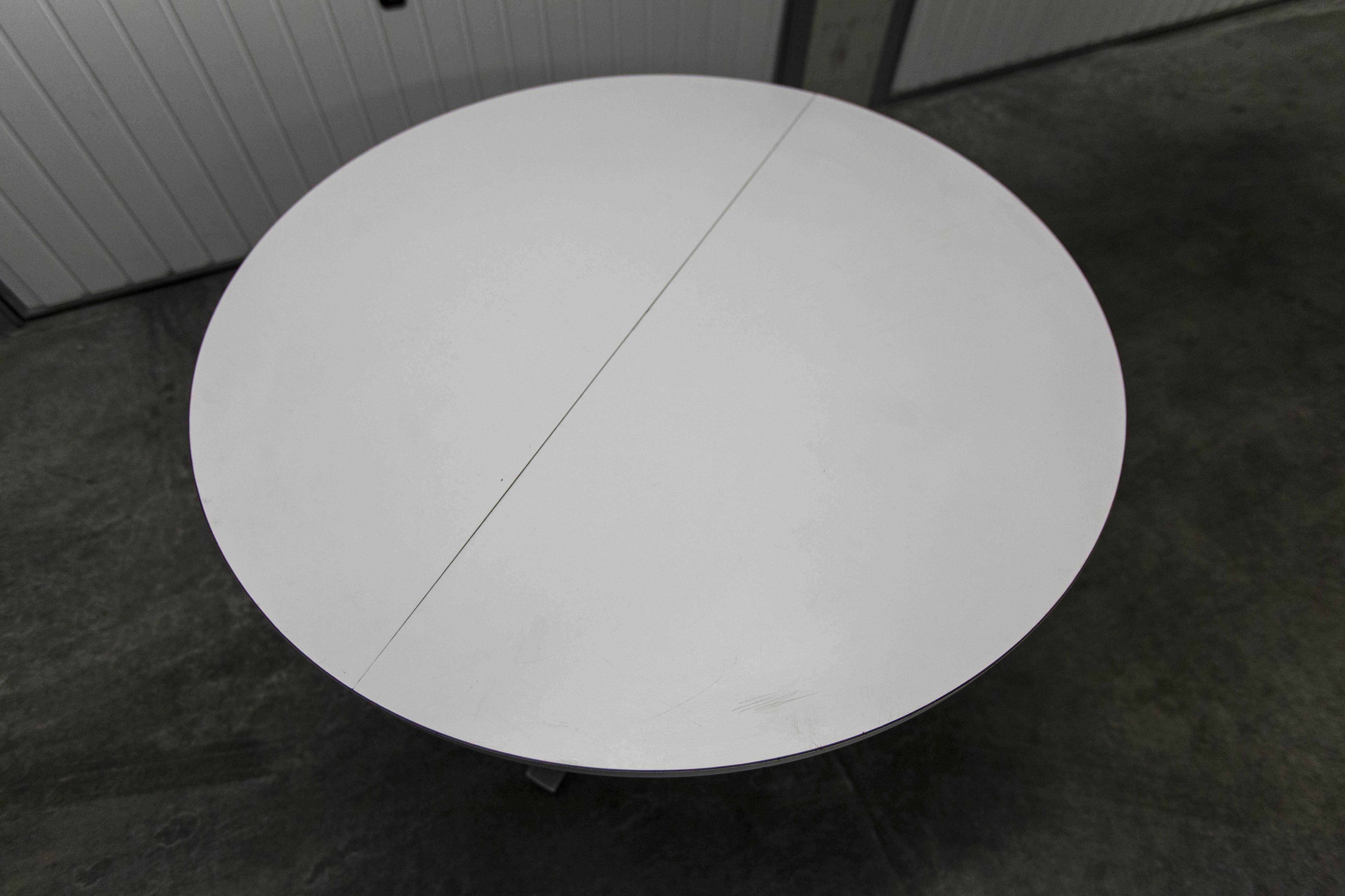 Round table convertible formica 70's central feet