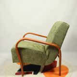 Fauteuil lounge art déco Kozelka & Kropacek avec revêtement jacquard
