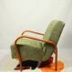 Fauteuil lounge art déco Kozelka & Kropacek avec revêtement jacquard