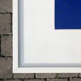 Monochrome abstract painting
