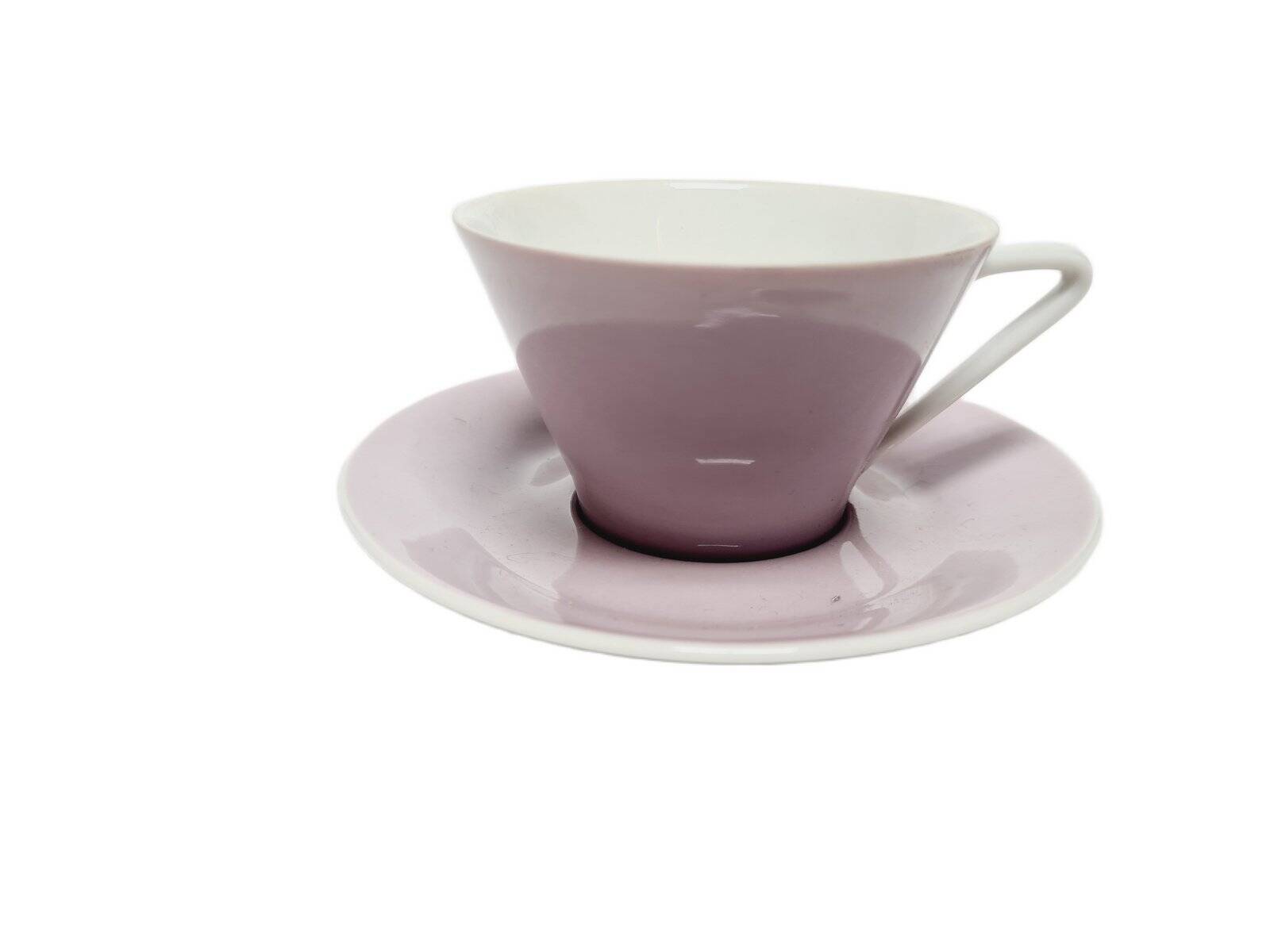 Tasse et soucoupe postmodernes, Pologne, années 1970, ensemble de 2