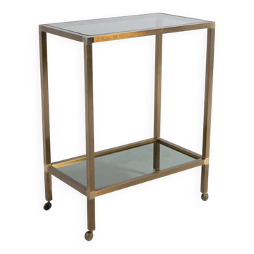 Chariot de service/table d'appoint vintage, Italie 1970