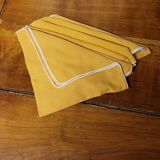 Set of five napkins vintage table