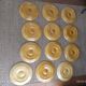 set of 12 ceramic oyster plates Atelier d'art du Reverney