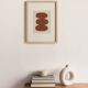 Abstract painting on paper signed Eawy.