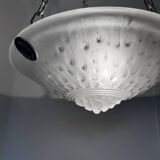 Lustre Art Déco en verre Muller