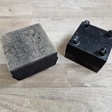 Canapé d'angle modulable Socrates en cuir bordeaux par Poltrona Frau, 1970