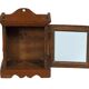 Small old wall display case clock box patina original india