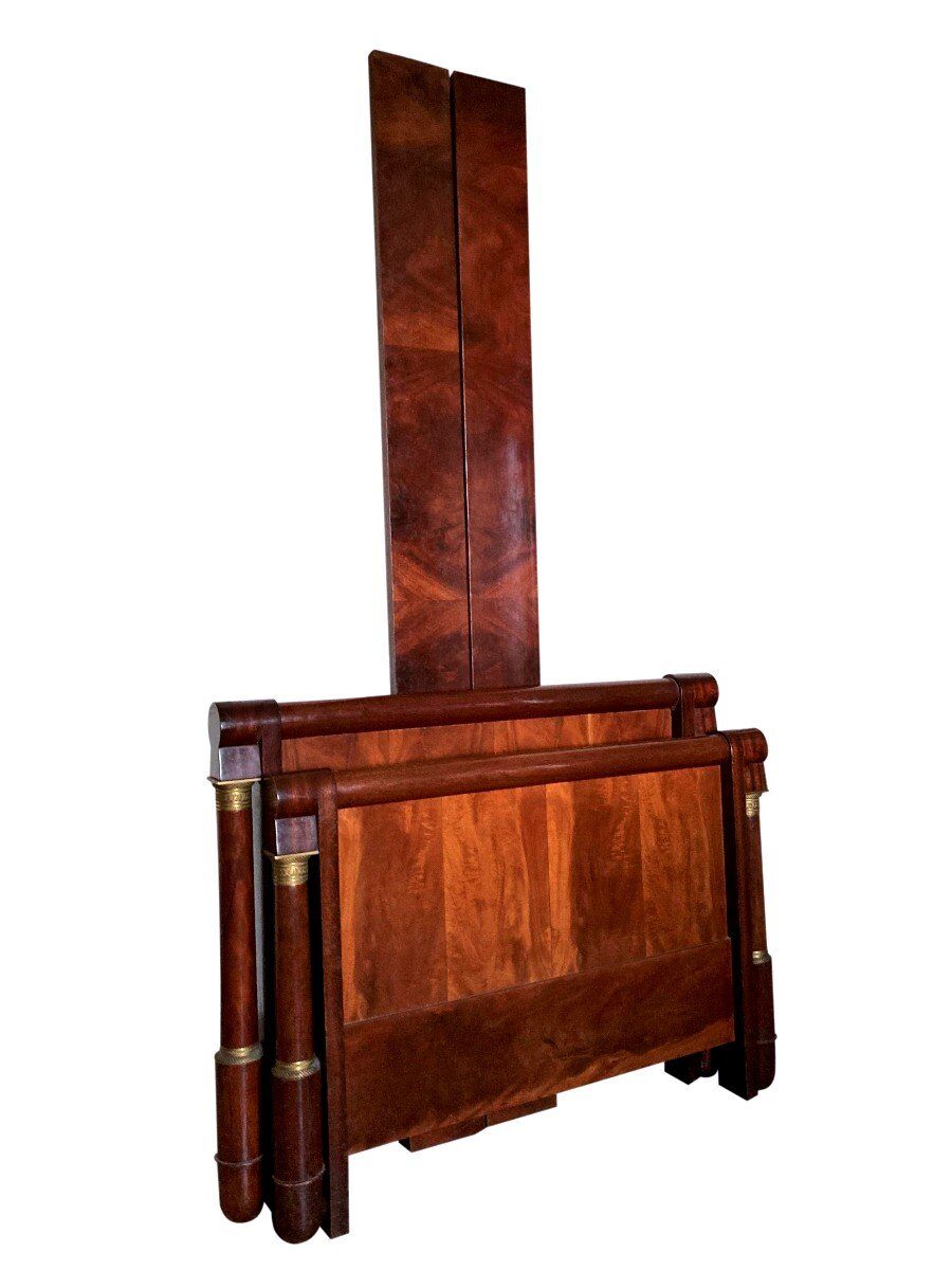 Empire-style mahogany bed