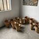 Lot of old grocery baskets