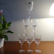 6 glasses red wine Cristal d'Arques JG Durand Villiers 11,5 cl size Beaulieu