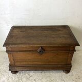 17th century chest in molded oak