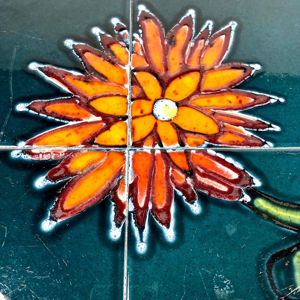 Ceramic side table from the 70s