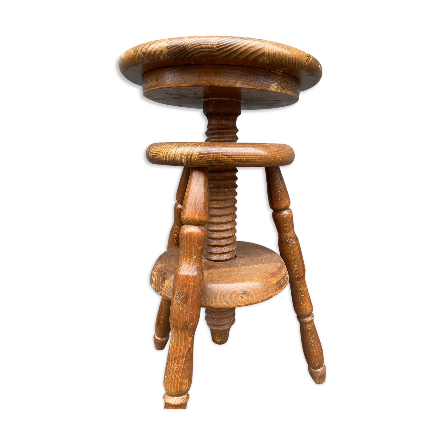 Adjustable vintage watchmaker's stool