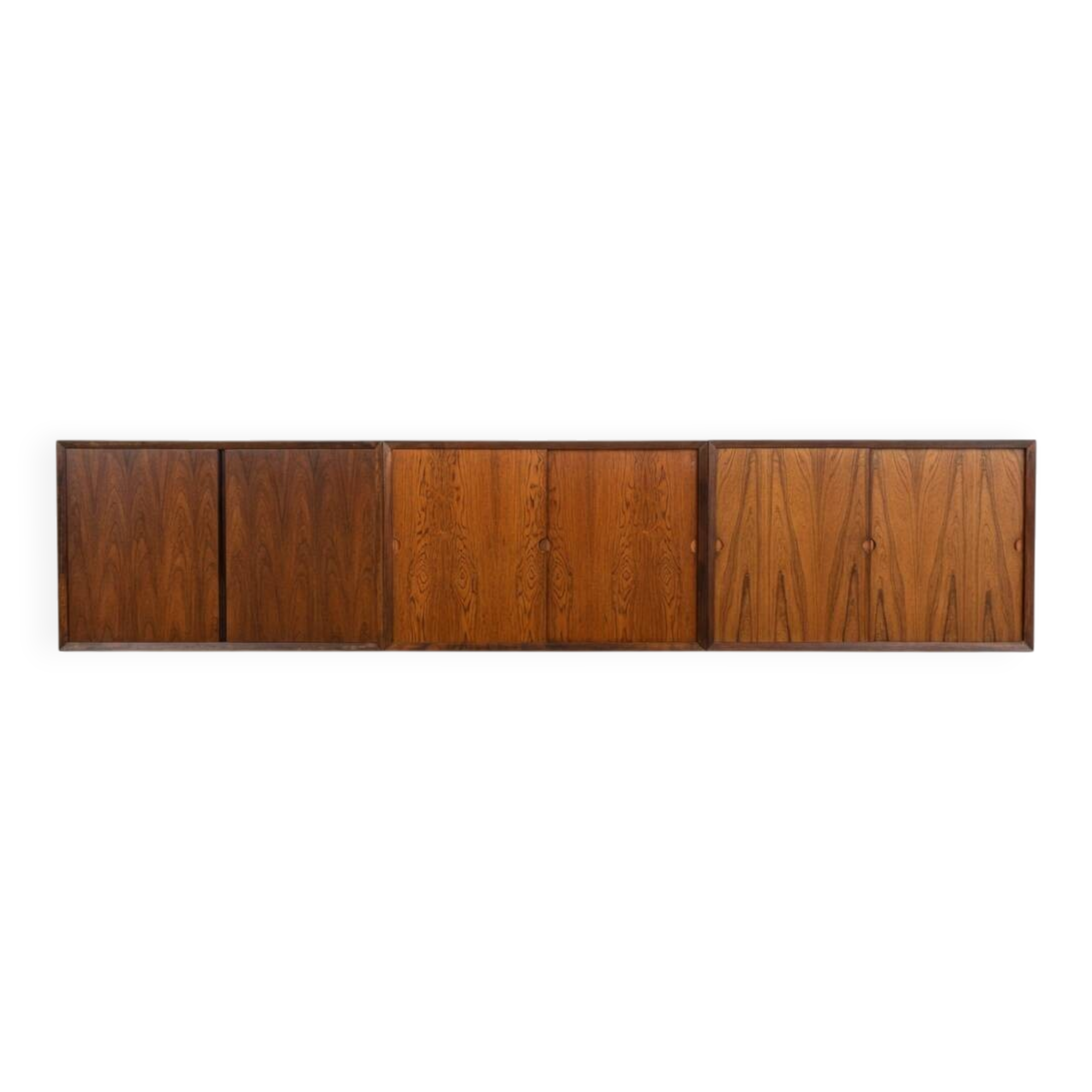 Poul Cadovius Floating Wall Mounted Rosewood Sideboard By CADO, 1960s.