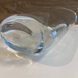 Elegant Oval Vase or Tealight Holder in Crystal Glass Decorative Art