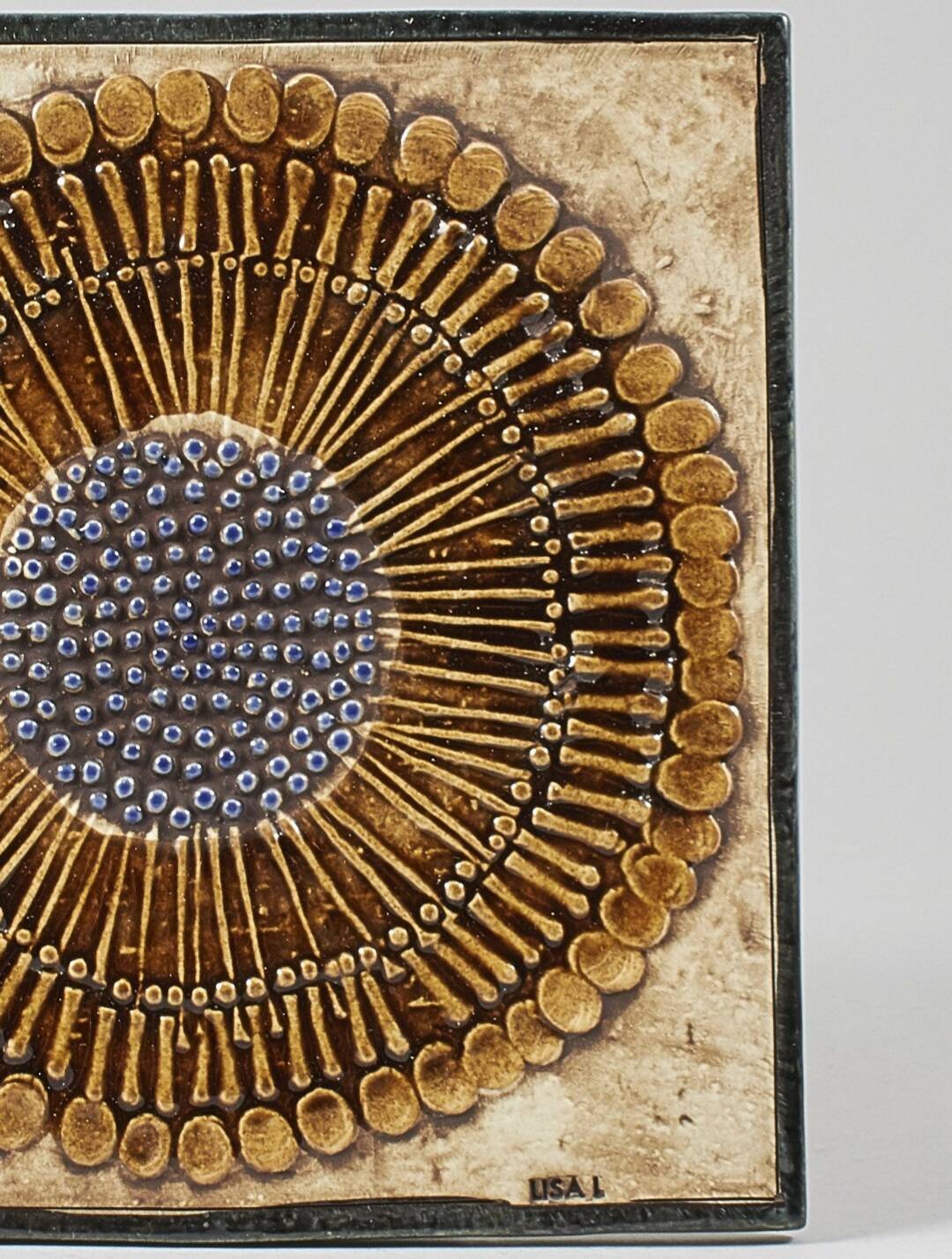 Lisa Larson tile series Unik "Sunflower" - Gustavsberg