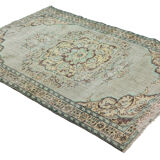 Anatolian handmade vintage rug 246 cm x 173 cm