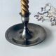 Old silver candle holder