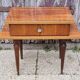 Small varnished wood nightstand, 1950s.