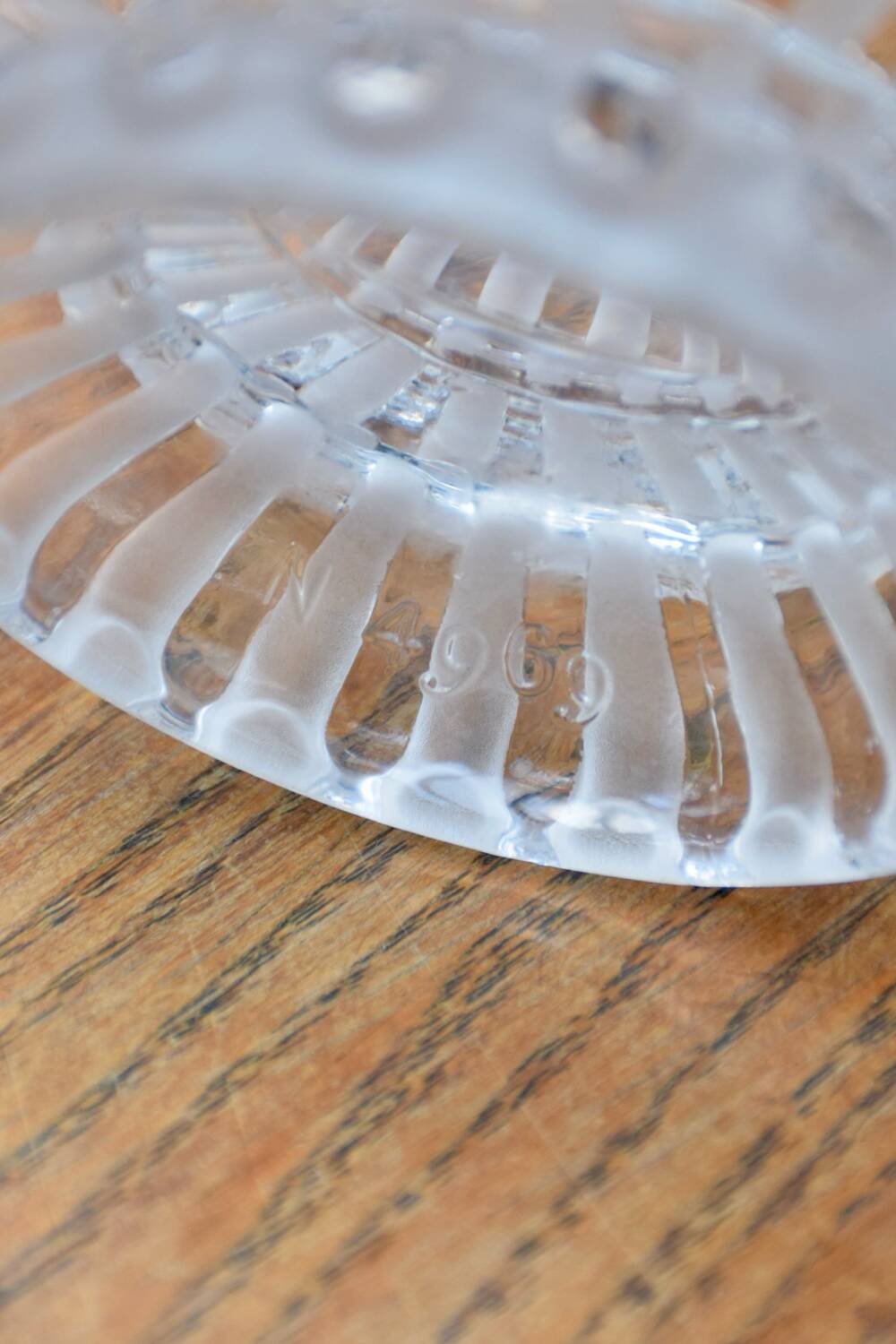 Baccarat sugar bowl, "alternating ribs" model