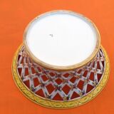 Openwork basket Faience Malicorne (Sarthe) TE Tessier Emile (1887-1971)