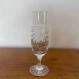 Ensemble de verres et carafe en cristal taillé main
