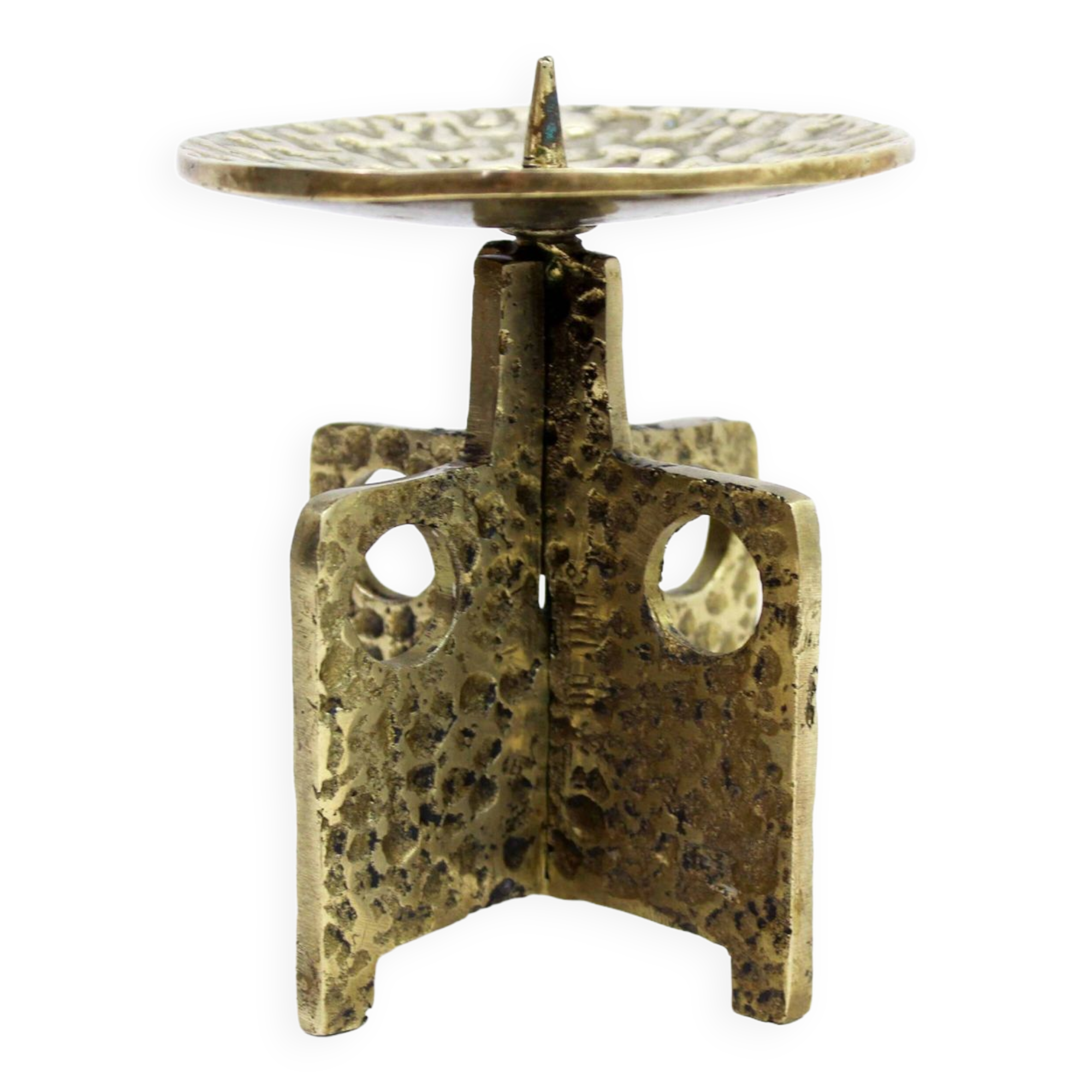 Brutalist candle holder 60s