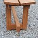 Solid elm bench from the 70s