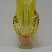 Vintage metallurgical glass vase designed by Josef Hospodka for Chribska, 1960s