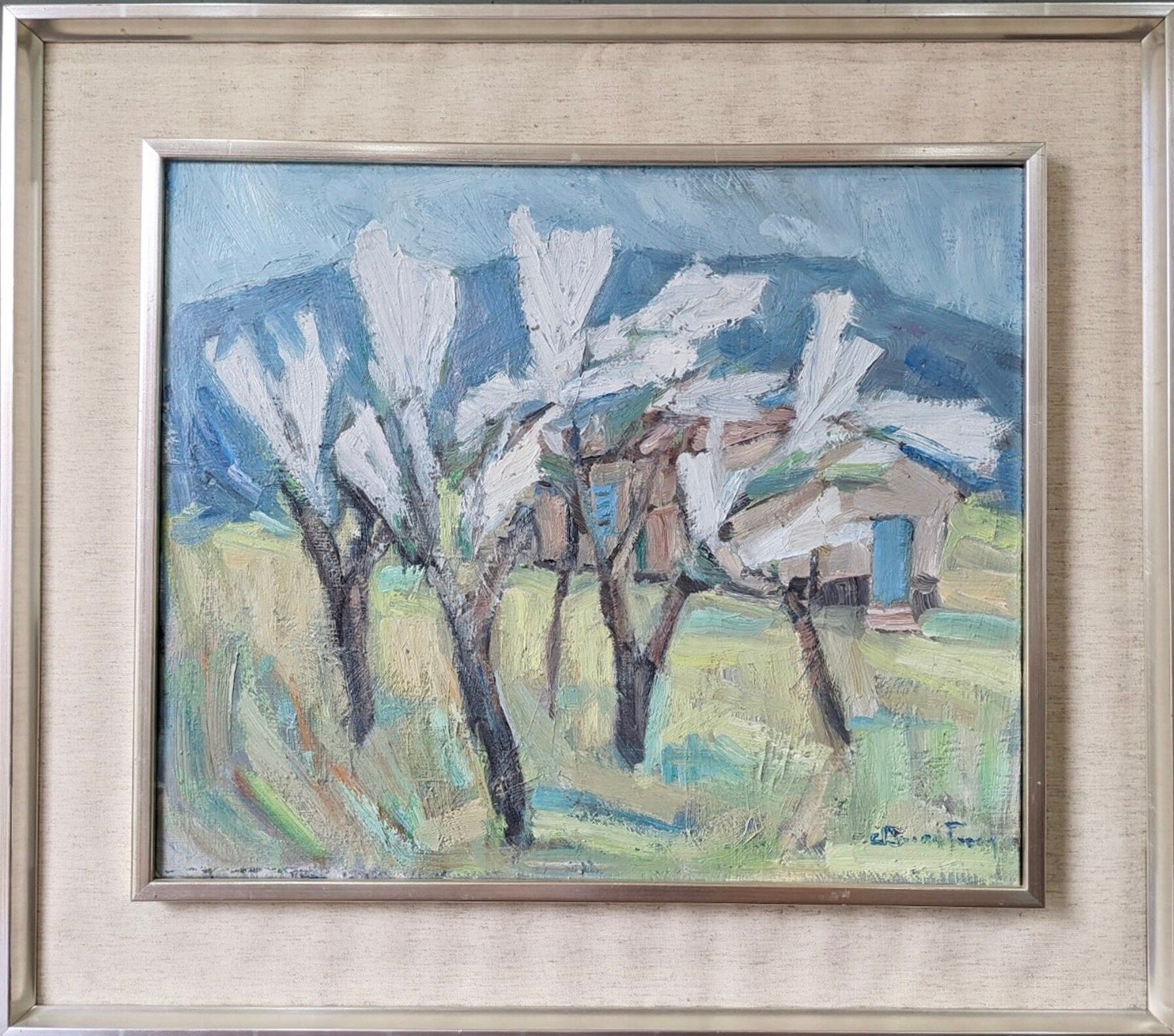 Mid-century oil painting