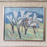 Mid-century oil painting