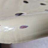 Unique set of 4 metal tractor seat chairs, 1990