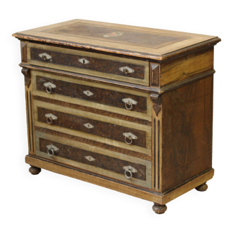 Petite commode d'enfant ancienne patinée