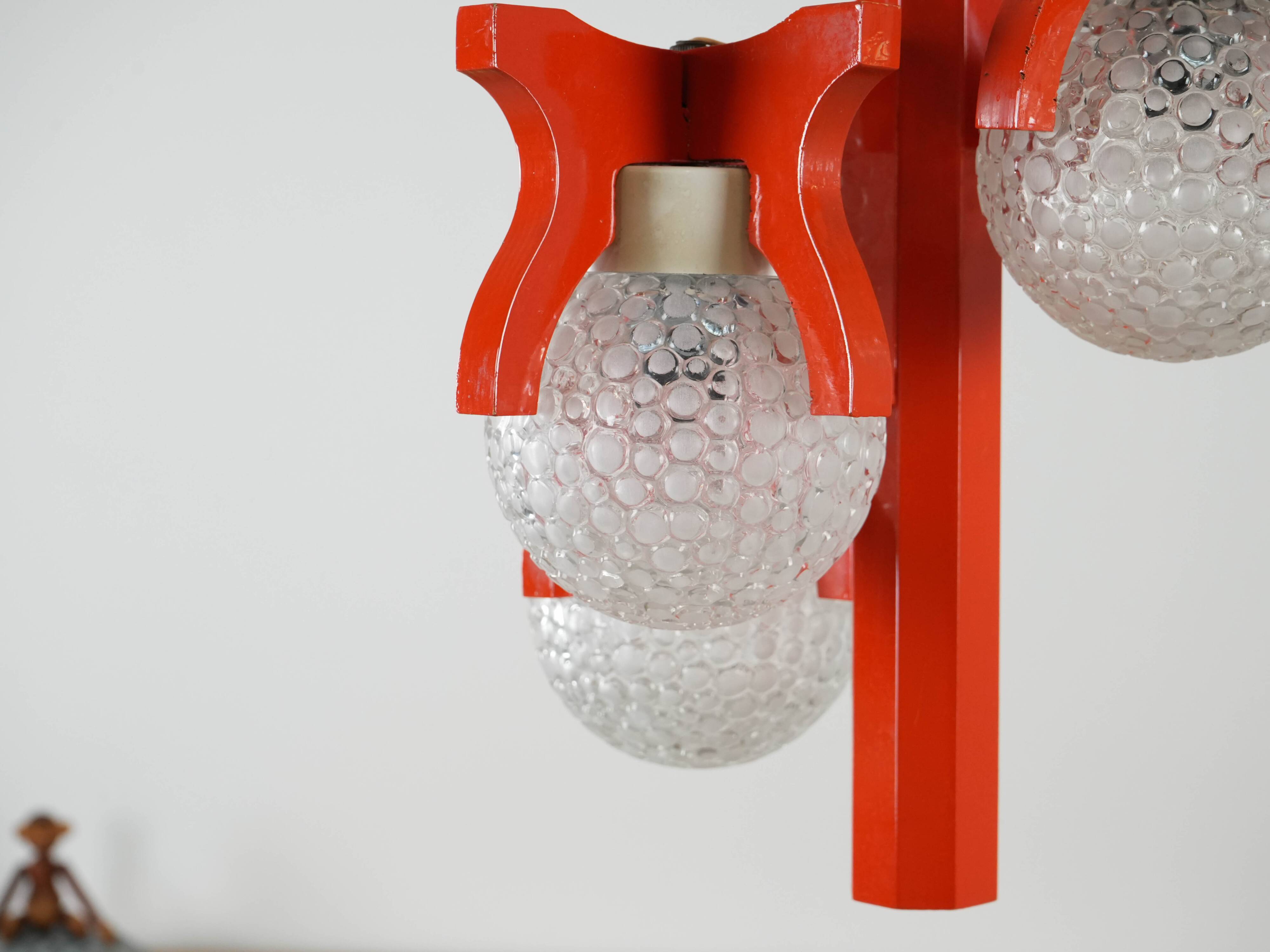 Pendant lamp, Space Age, 1970s, manufactured in Italy