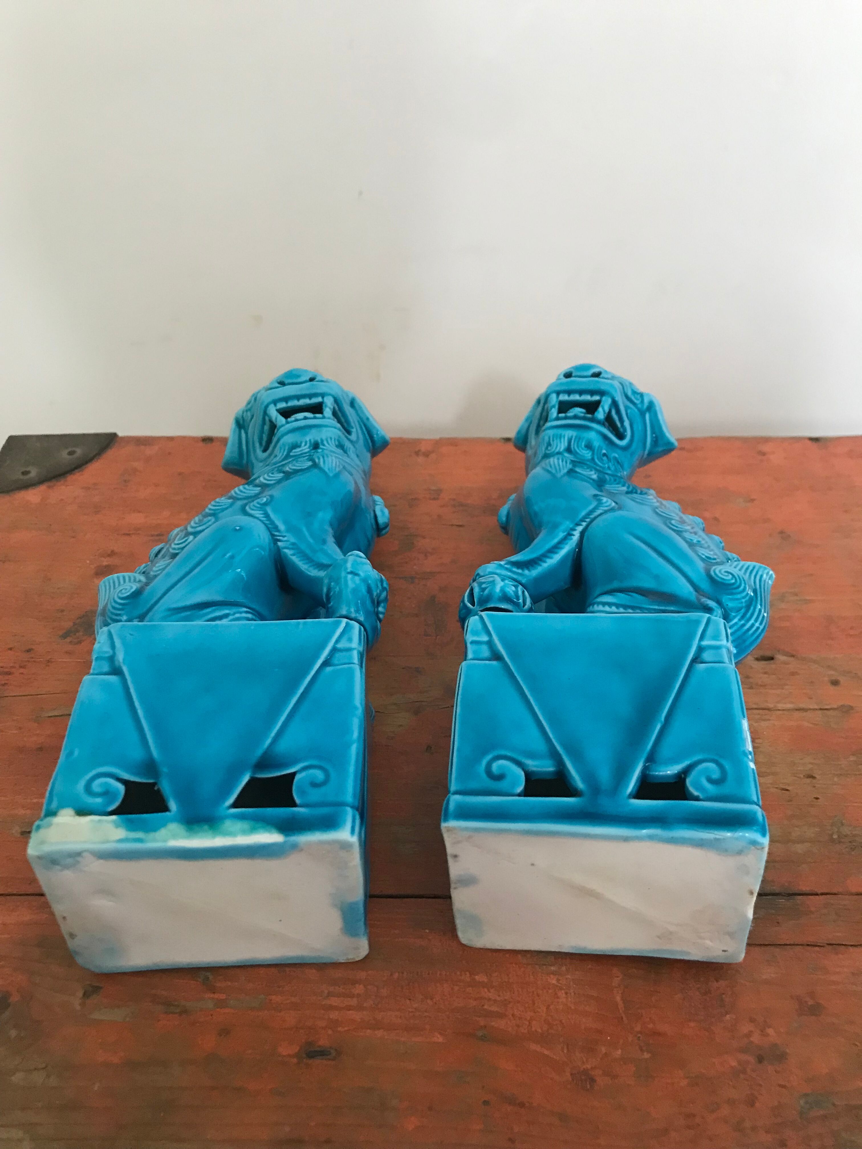 Pair of ancient Fô dogs.