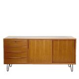 Vintage walnut sideboard by franz ehrlich for veb deutsche werkstätten hellerau