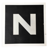 Plaque lettre N ou Z
