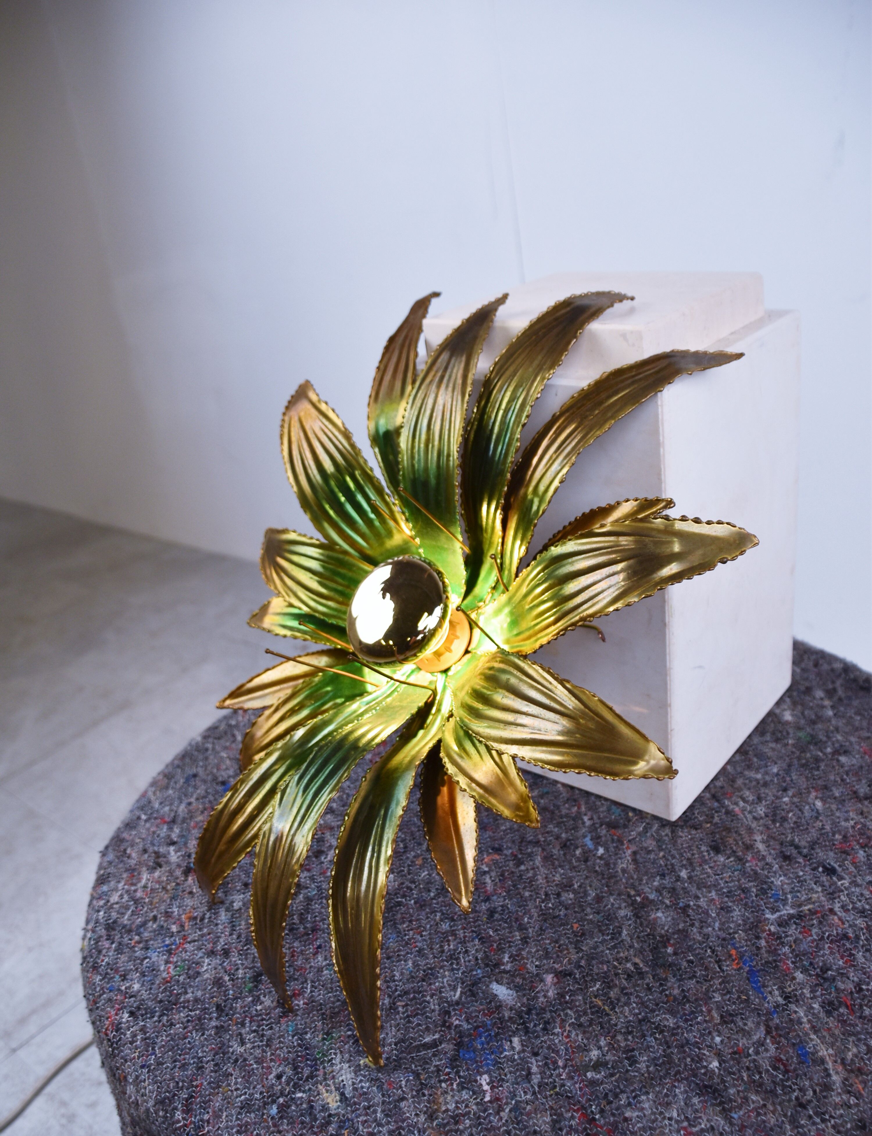 Flower wall lamp, 1970s