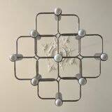 Chrome metal chandelier from Sciolari