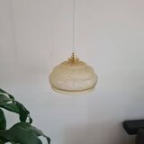Suspension abat-jour Art Déco jaune clair