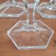 Set de 7 verres en cristal ciselé