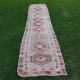 Vintage Turkish hallway rug 86x405 cm