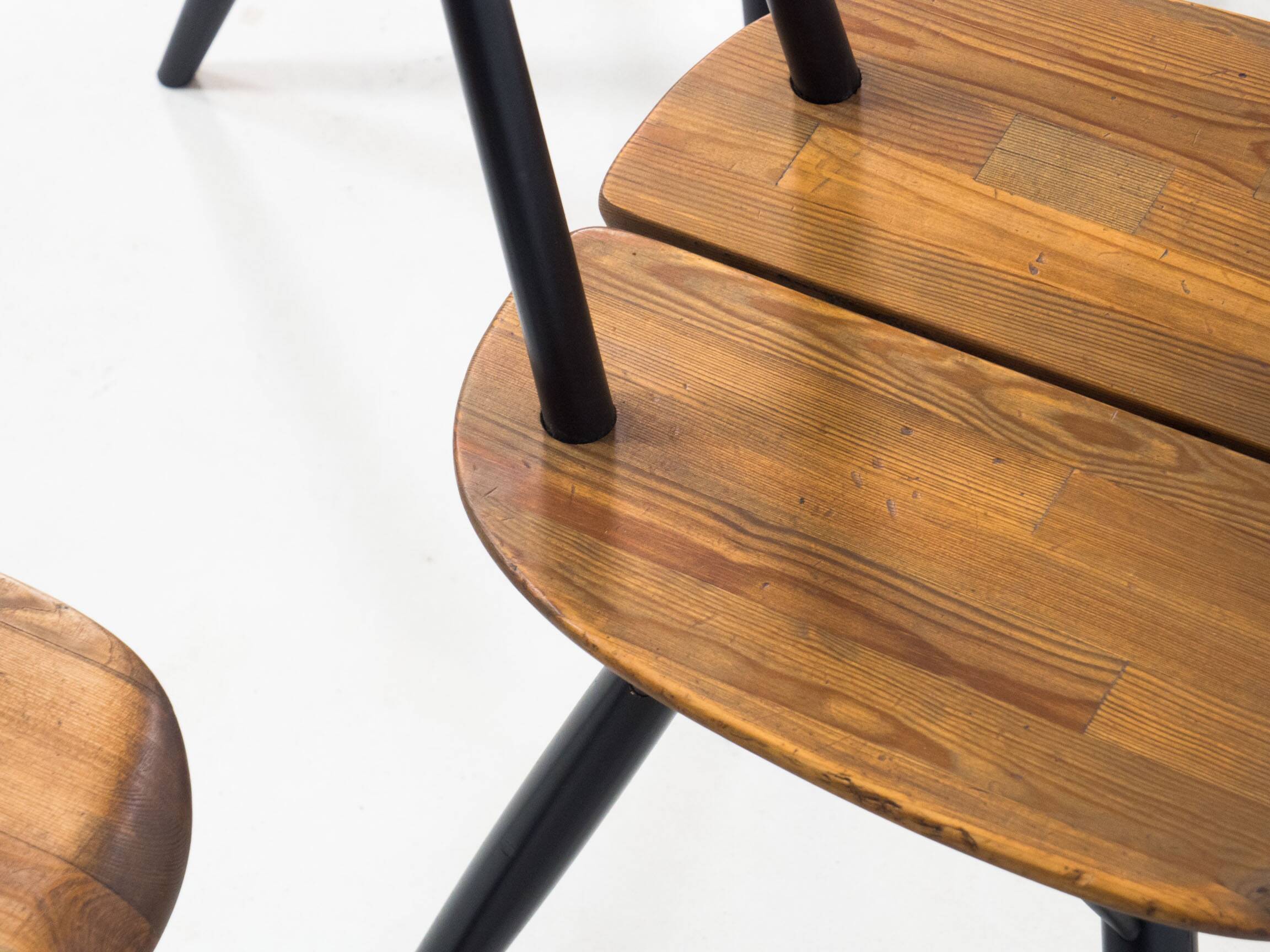Ensemble de quatre chaises à manger Laukaan Puu 'Pirkka' par Ilmari Tapiovaara