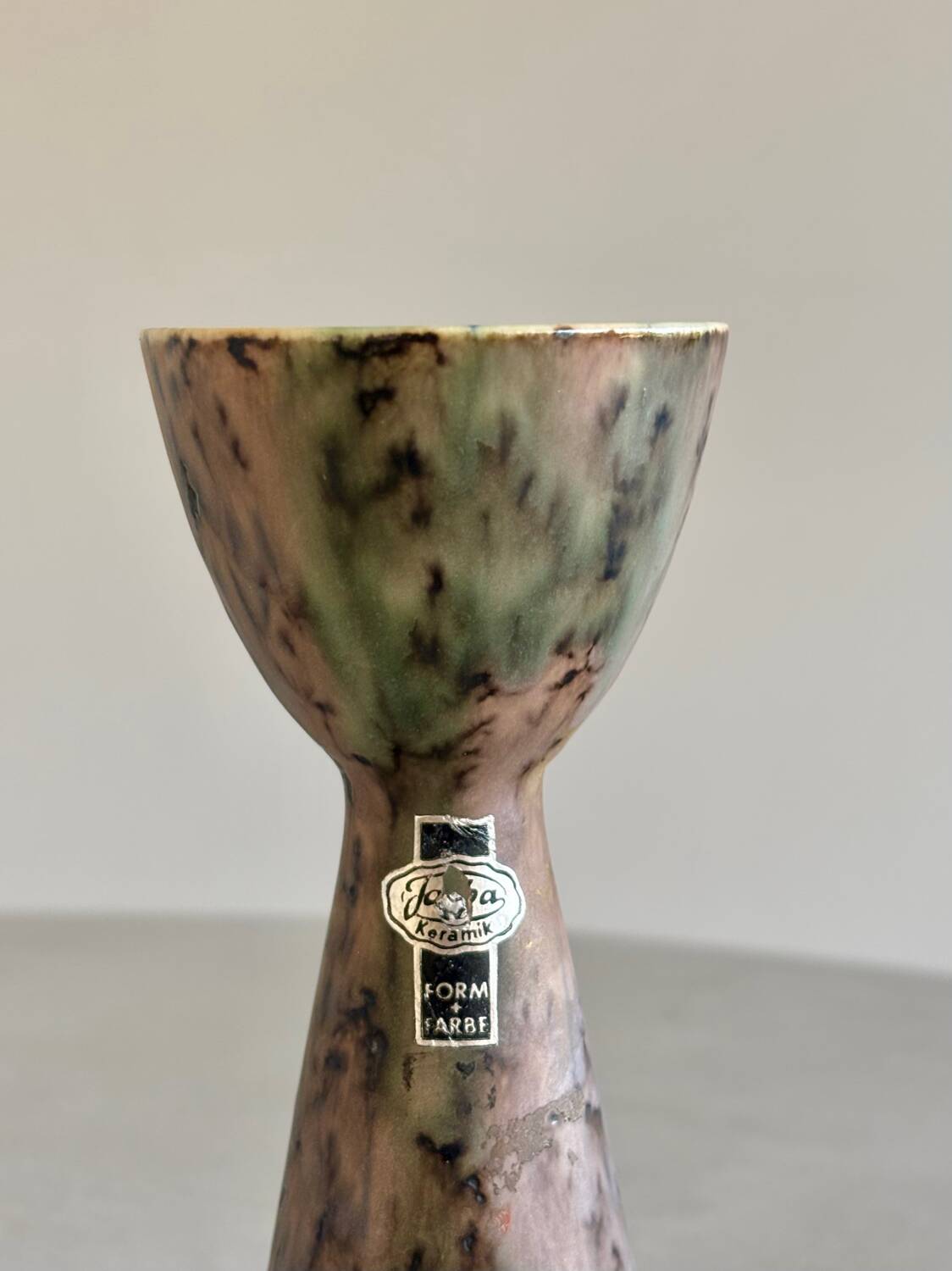 Ceramic candlestick, West Germany, 1970s